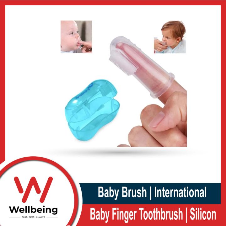 Baby Finger Toothbrush - Children's Silicon Finger Transparent Toothbrush