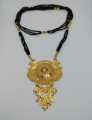 Gold Plated Traditional Alloy Necklace for Women and Girls Medium Size Stylish Party Wear Jewelry. 