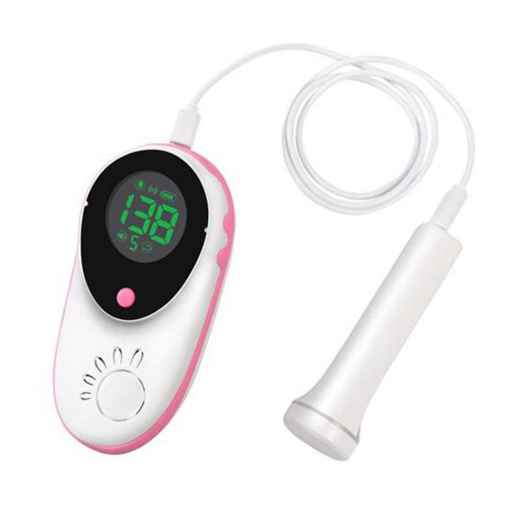 2.5MHz Doppler Fetal Heart Rate Monitor Home Pregnancy Baby Fetal Sound ...