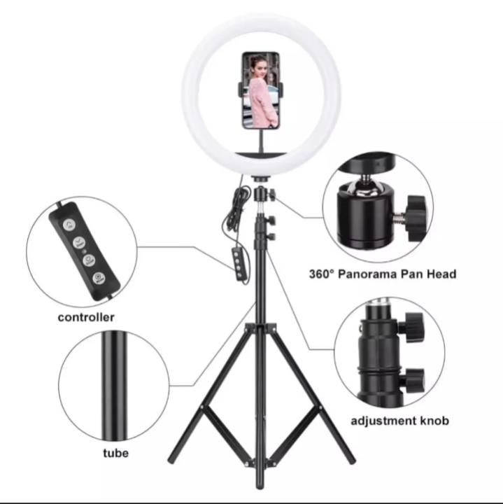 10"Ring%20Light%20Photo%20Studio%20Camera%20Makeup%2010"Ring%20Light%20Phones%20Video%20Live%20Light%20Lamp%20With%20Tripod%20For%20Canon%20Nikon%20-%20Ring%20Light%20-%20Image%203