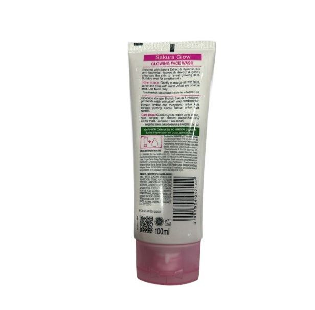 International%20Garnier%20Skin%20Naturals%20Sakura%20Glow%20Hyaluron%20Face%20Wash,%20100ml%20-%20Image%204