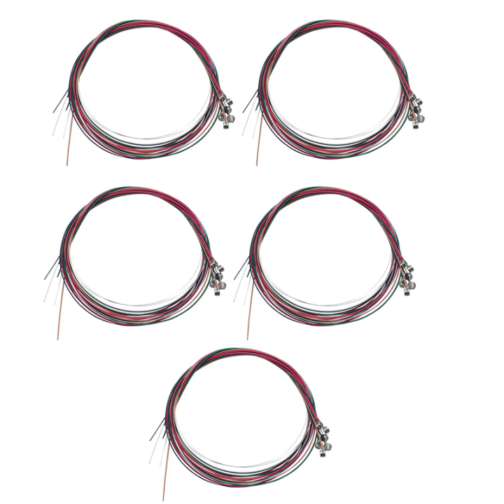 30X Set Rainbow Colorful Color String for Acoustic Guitar