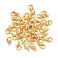 Golden Dolphin Hook Jewelry Making Accessories - Lobster Clasps Claw Hooks for Necklace and Bracelet - 7x12mm.