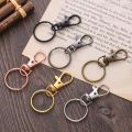 50pcs/25set Swivel Clasps Set Lanyard Snap Hooks with Key Chain Rings Keychain Clip Hooks for DIY Necklace Bracelet Chain Supply. 