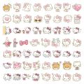 10/30/60pcs Pink Cartoon Hello Kitty Anime Stickers Kawaii Girls DIY Laptop Guitar Phone Case Diary Cute Sticker Decal Kids Toys. 