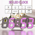LED Digital Wall Clock – Acrylic Display with Alarm & 3 Brightness Levels.