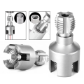 Pipe Thread Cutting Tool Electric Drill for PVC Pipe Threader Kit Water Pipe Threader Tapping Tool Water Pipe Internal and External Thread Cutter Set. 