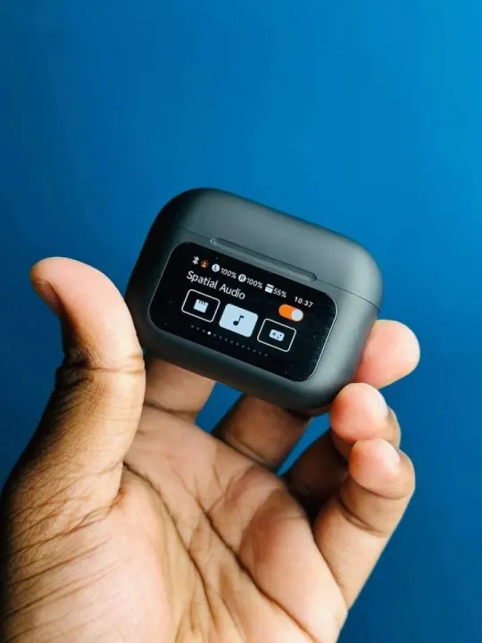 Airpods%20A9%20pro%20TWS%20Bluetooth%20Headphones%20Wireless%20Earbuds%20Touch%20Screen%20Display%20with%20Earbuds%20-%20Black%20-%20Image%203