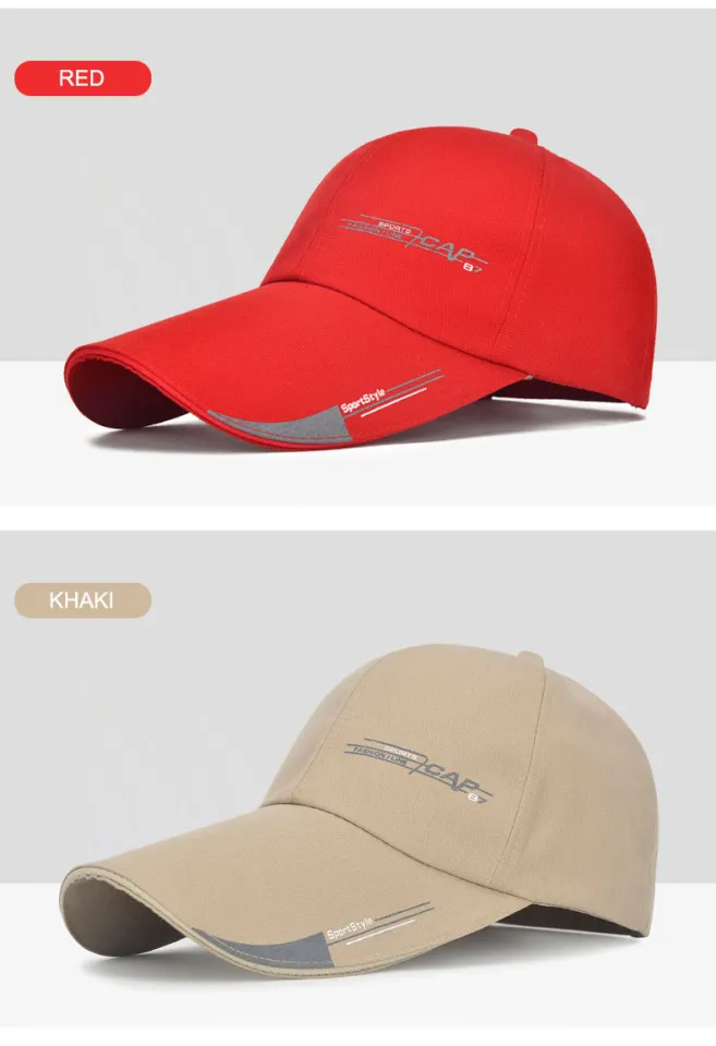 Long visor baseball cap online