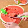 NEW Watermelon Cutter Multi Melon Slicer Cutting Machine Stainless Steel Windmill Fruit Household Artifact Kitchen Tool-Silver.