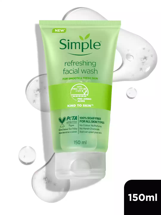 Simple Kind To Skin Refreshing Facial Wash 150ml