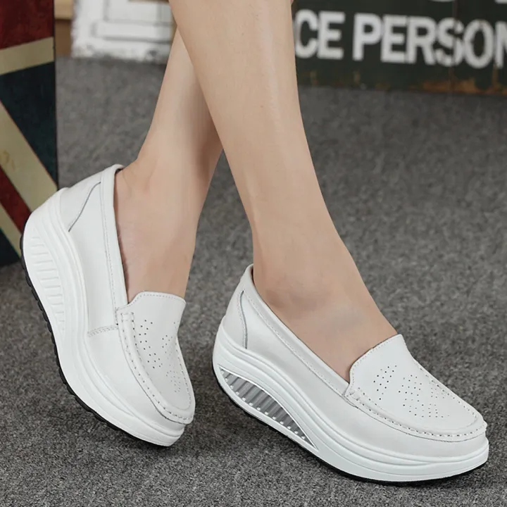 Ladies%20wedge%20shoes,%20large%20stock%20Women's%20Fashion%20Casual%20Solid%20Slip%20On%20Wedges%20Thick%20Bottom%20Platforms%20Work%20Shoes%20-%20Image%205