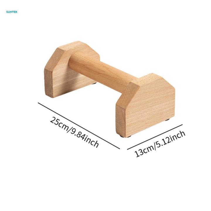 2Pcs%20Wood%20Parallettes%20Fitness%20Sturdy%20Stable%20Handstand%20Push%20up%20for%20Gym%2025%20cm%20-%20Image%209