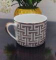 Porcelain ceremic cup with Gloden stripe 1 pc. 