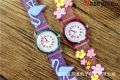【Hot New Release】 3d Children' Cartoon Jelly Flah Pink Flamingo ilicone Writ Watch Waterproof Flower Tranparent Girl Watch. 