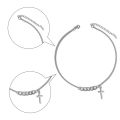 White Alloy Cross Necklace Pendants Necklaces Women Choker Jewelry Gifts.