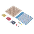 2 In 1 Wooden Math Blocks Board Wooden Educational Counting Table Board Game. 