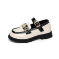 Leather Shoes for Kid Girls Black Shoes Girl's Formal Shoes Korean Style Student Academy Style Children's Princess Shoes. 