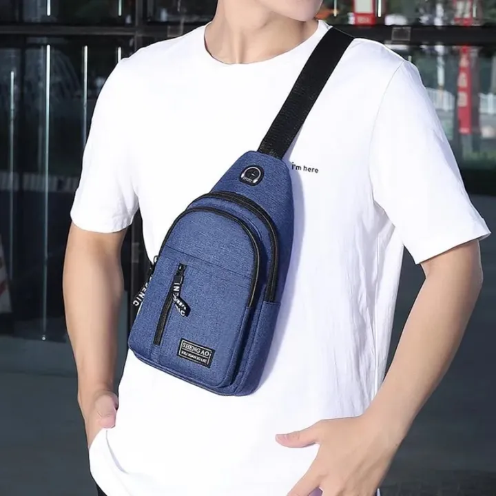 Men's%20Bag%20Solid%20Color%20Men's%20Chest%20Bag%20Outdoor%20Casual%20Fashionable%20Small%20Satchel%20Canvas%20Handbag%20Zipper%20Messenger%20Fashion%20Bags%20-%20Image%202