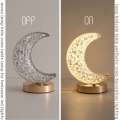 Bedroom Crystal Touch Dimming Night Light Girls Room Home Decor Aesthetics USB Bedside LED Ambient Table 3d Moon Lamp. 