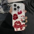 Personalized Red Lip Print Pattern Phone Case Compatible for REALME 12 PRO PIUS Shockproof Anti Slip Durable Aesthetically Pleasing Hard.