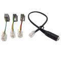 4P4C RJ9,3.5mm Smartphone Headset to RJ9 Adapter Cable Converter.