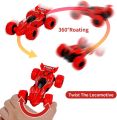 360°Rotation Pull Back Toy Cars,Upright Walking Rotatable Head Inertia Vehicle Playsets Toy Cars for Kids.