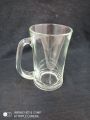 Crystal Clear Drinking Mug 400 ml Big Size Stylish Glass  Water Mug N105M-1PC. 
