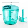 Manual Food Chopper Vegetable Chopper 5 Blades Manual Food Processor Onion Meat -Hand Blenders 1000 mli. 