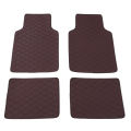 4Pcs/set Universal Car Floor Mats PU Leather Waterproof Dust-Proof Auto Foot Rug Mats Wear Resistant Easy To Install Car Foot Mat Car Interior Accessories. 
