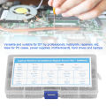 Computer Screw Assortment, Flat Head Replacement Carbon Steel M2 M2.5 M3 Computer Screws Kit with Screwdriver + Brush for Serviceman for Laptop. 