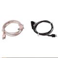 2 Pin Universal Black/Beige Adapter Cable Hearing Aid Receiver for Pocket Wire Standard Power Cord.