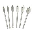 6 Piece HSS Flat Drill Bit Set For Plastic, Fiber, Wooden Work.