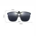 Wenefang Glasses driving lenses yellow clamshell unisex polarizer clip sunglasses men's photochromic sunglasses face blue night vision. 