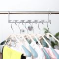 Stainless Steel Magic Hangers Metal Cloth Hanger Multifunctional Clothing Organizer Clothes Hanging Cloth Hook Space Saver. 
