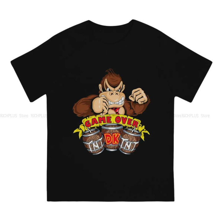 Donkey%20Kong%20Game%20Newest%20TShirt%20for%20Men%20DK%20Round%20Collar%20Polyester%20T%20Shirt%20Personalize%20Gift%20Clothes%20Streetwear%20-%20Image%202