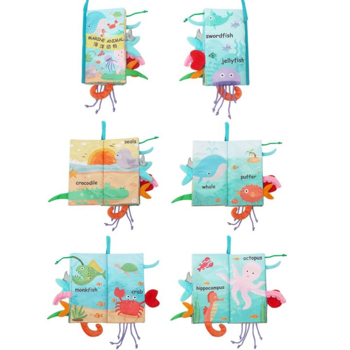 HDY%20Infant%200-3%20Years%20Old%20Early%20Teaching%20Tail%20Cloth%20Book%203D%20Three-Dimensional%20Biting%20and%20Tearing%20Visual%20Training%20Newborn%20Baby%20Cloth%20Books%20Early%20Learning%20Toy%20Toddler%20Soft%20Fiber%20Fabric%20Animal%20Tail%20Books%20Kid%20Educational%20Cartoon%20English%20Book%20Kids%20Clothbook%20-%20Image%202