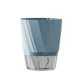 Transparent Double Layer Flower Pot Plastic Self Watering Flowerpot Cotton Rope Watering Potted Planter with Injection PortBasketball. 