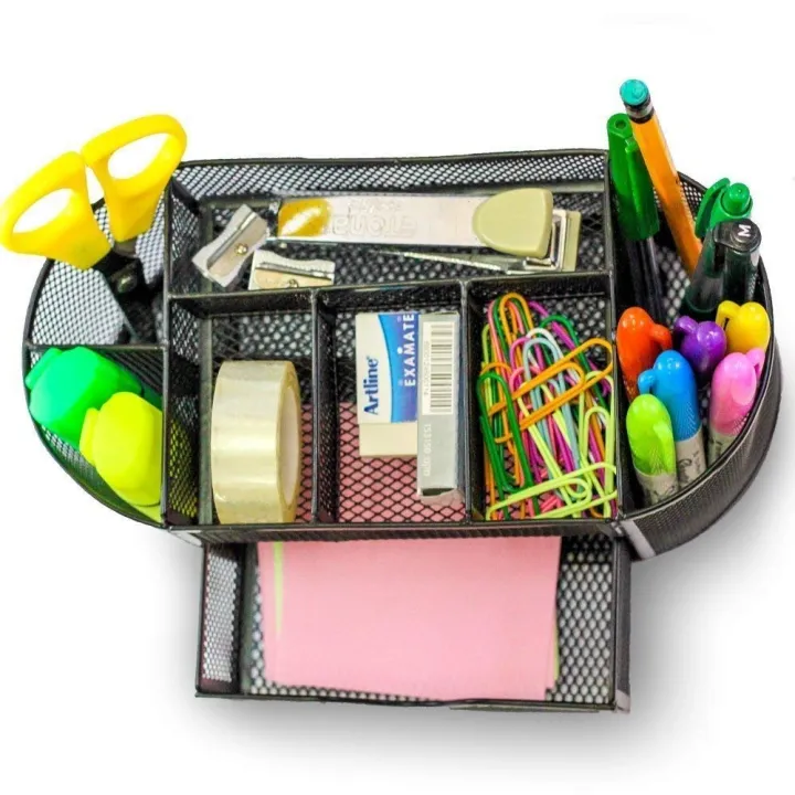 Black%20Metal%20Mesh%20Desk%20Organizer%20Pen%20Stand%20with%20Drawe%20-%20Image%205