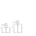Shampoo And Conditioner Dispenser Thick Bottles Anti-rust Pumps Cleanser Dispenser Travel Bottles.