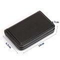 PU Leather Business Card Holder With Magnetic Buckle Slim Pocket Name Card Holder Large Capacity Portable Credit Card Case. 
