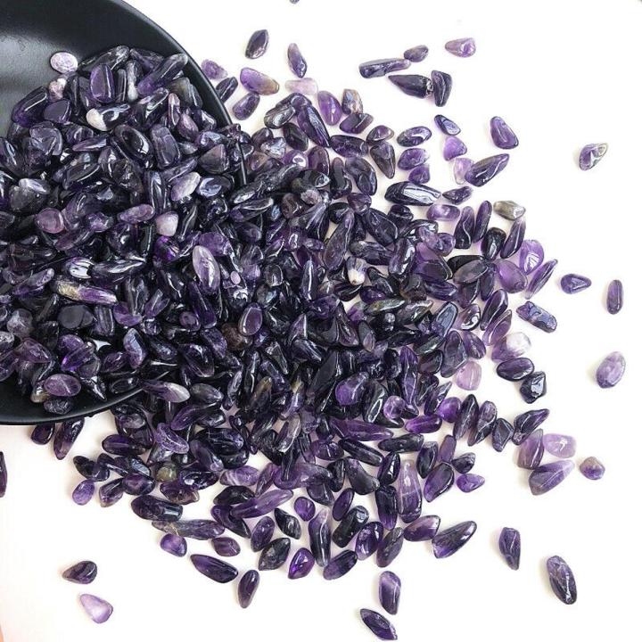 【Hannah Martin Store】Wholesales 50g AAA+++ Natural Amethyst Polishing Stone Fish Tank Decoration Quartz Crystals Crystal Stone