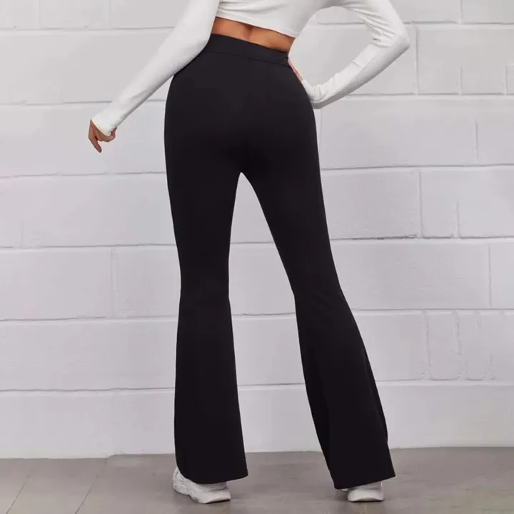 Women's%20Spring/Summer%20New%20High%20Waist%20Slimming%20Long%20Pants%20Casual%20Pants%20Yoga%20Pants%20Sports%20Running%20Micro%20La%20-%20Image%203
