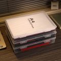 【100%-original】 Simplicity Plastic Document Organizer Square Shape A4 Organizing Box Certificate File Container. 