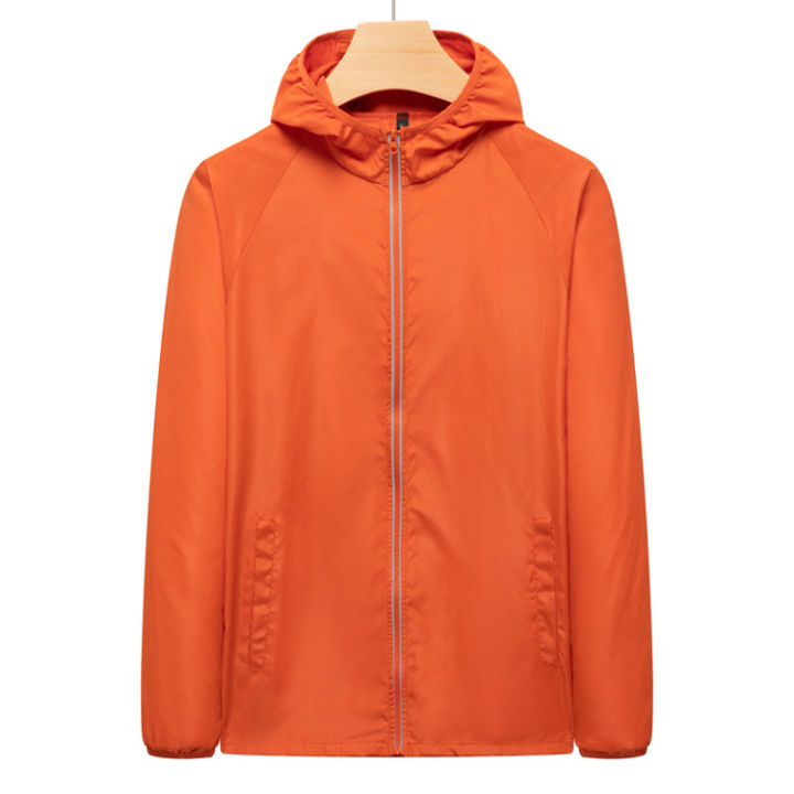 Women Men Summer Outdoor Jacket Running Camping Hiking Bike Sport Sun-Protect Ultralight Waterproof Luminous Rain Coat