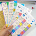 1/2 Set Calendar Index Sticker Month Stickers Tabs Planner Adults 2024 Adhesive Bookmark Date Planners. 