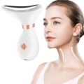 45℃ Neck Facial Lifting Device EMS Microcurrent LED Photon Therapy Vibration Face Massager Anti Wrinkles Tightening Skin Care. 