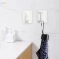 2Pcs Self Adhesive Hooks Home Improvement Decorative Shower Door for Hanging. 