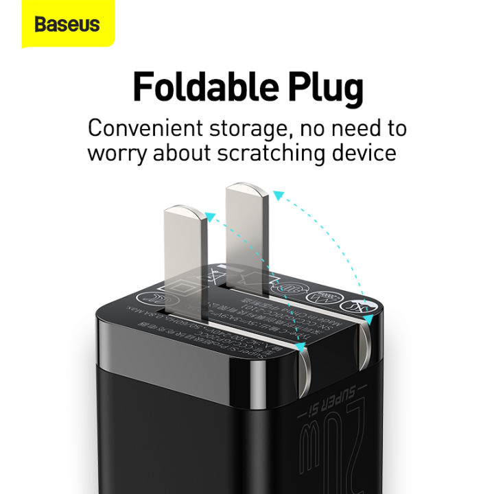 Baseus%20PD%2020W%20Charger%20For%20Iphone%2011%2012%2013%20Series%20Super%20Si%20Pro%20Quick%20Charger%201C%20With%20Type-C%20to%20iPhone%20cable%20Black%20-%20Image%202