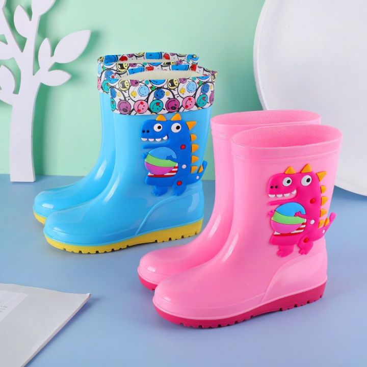 Children's rain boots, rain boots, boys, girls, cartoon anti-slip, big children, water shoes, overshoes, cute baby, waterproof rubber shoes, summer